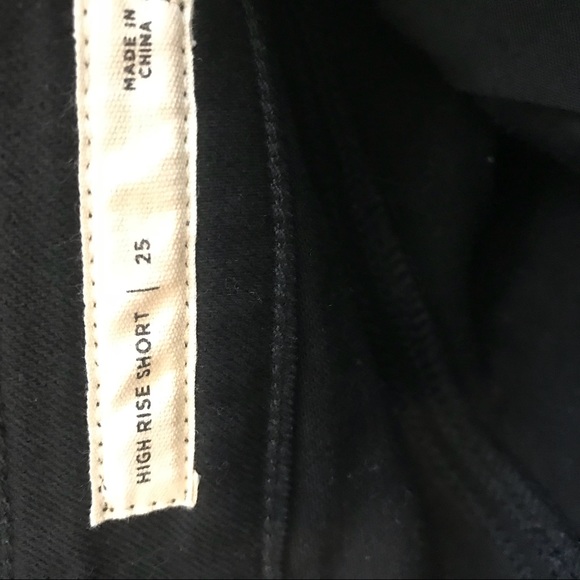 Pacsun High Rise Shorts Black Distressed EUC 25 - Picture 6 of 6